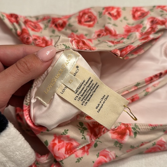 NWOT NWOT LoveShackFancy Shailee One Piece Floral Cherry - Picture 6 of 7